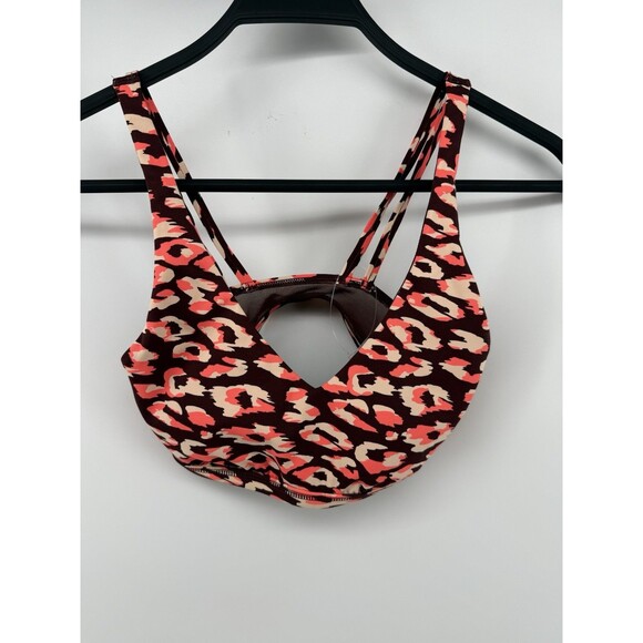 Aerie Offline Goals Plunge Sports Bra Size XS Animal Print - Picture 1 of 3